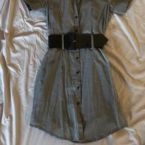 EXPRESS - Belted Shirt Dress